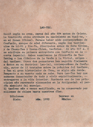 Biografia Lao Tse Atras